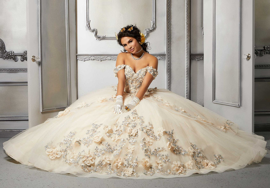Princess Tulle Floral Quinceañera Dress  #89318