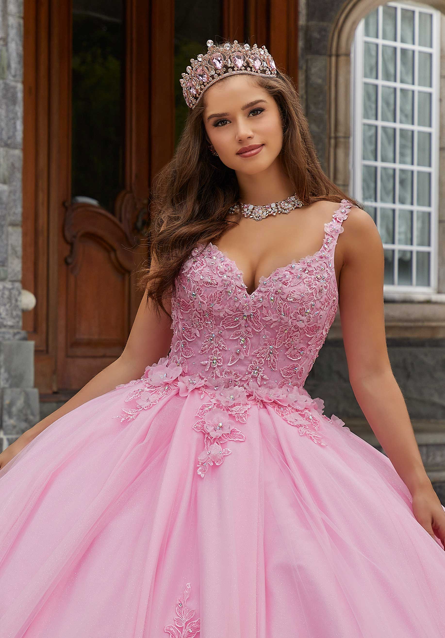 Rose gold two piece quinceanera dresses cheap