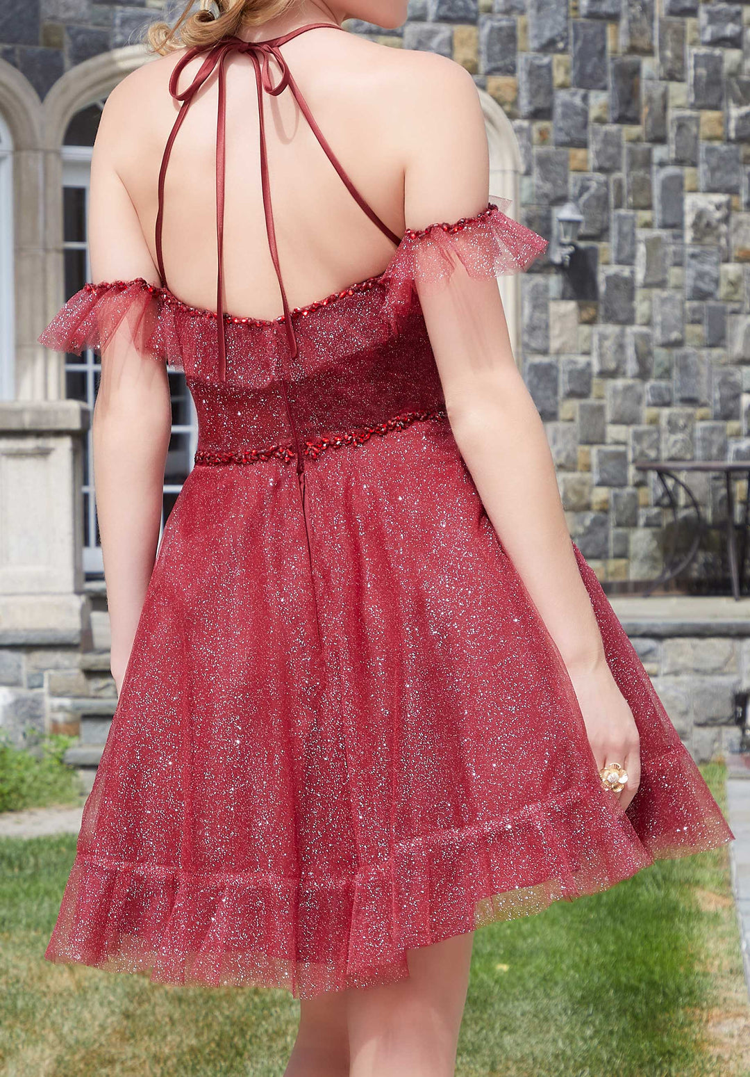 Morilee #9618 Sangria Sparkle Tulle Party Dress with Beaded Trim The Quince Of Your Dreams Morilee #9618 Sangria Sparkle Tulle Party Dress with Beaded Trim The Quince Of Your Dreams